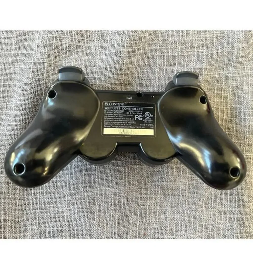 SONY PLAYSTATION 3 PS3 SIXAXIS‎ DUALSHOCK BLACK WIRELESS CONTROLLER GENUINE OEM